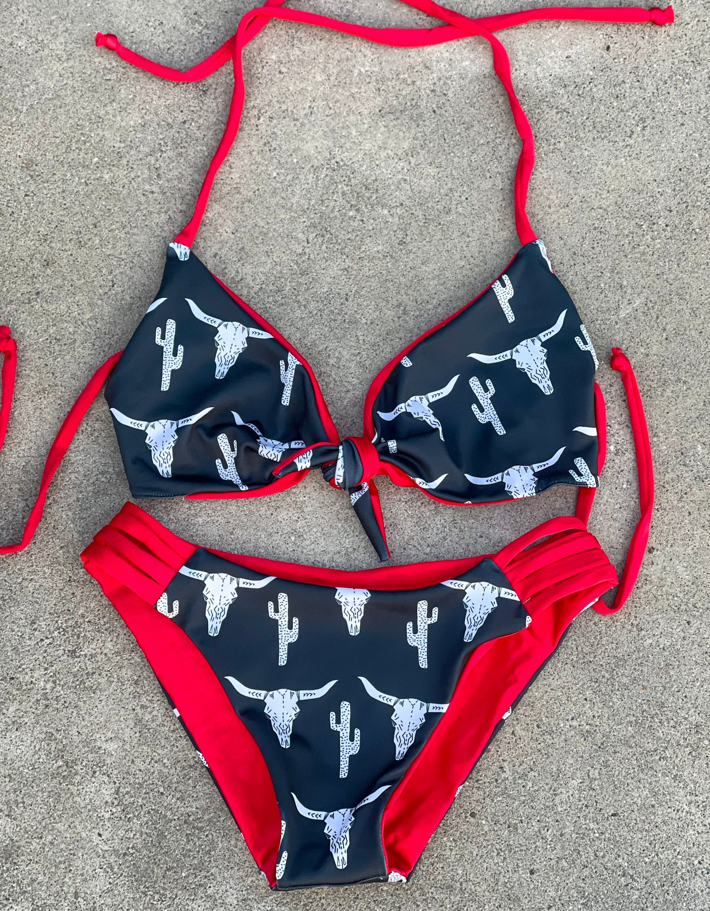 Black Cowskull Swimsuit