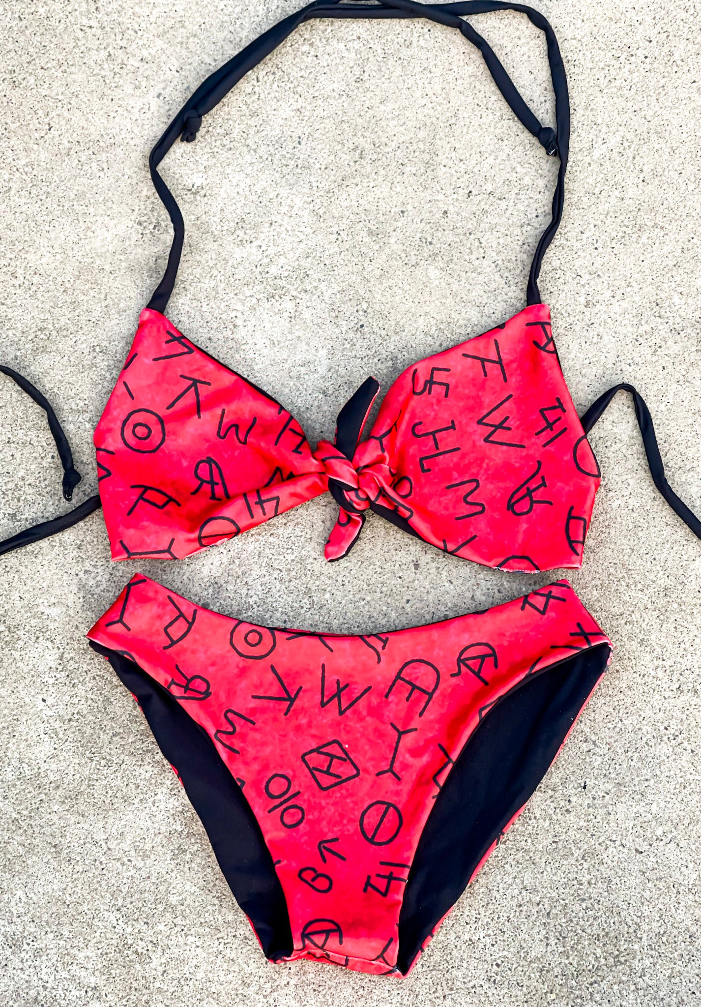 Red Brands Swimsuit