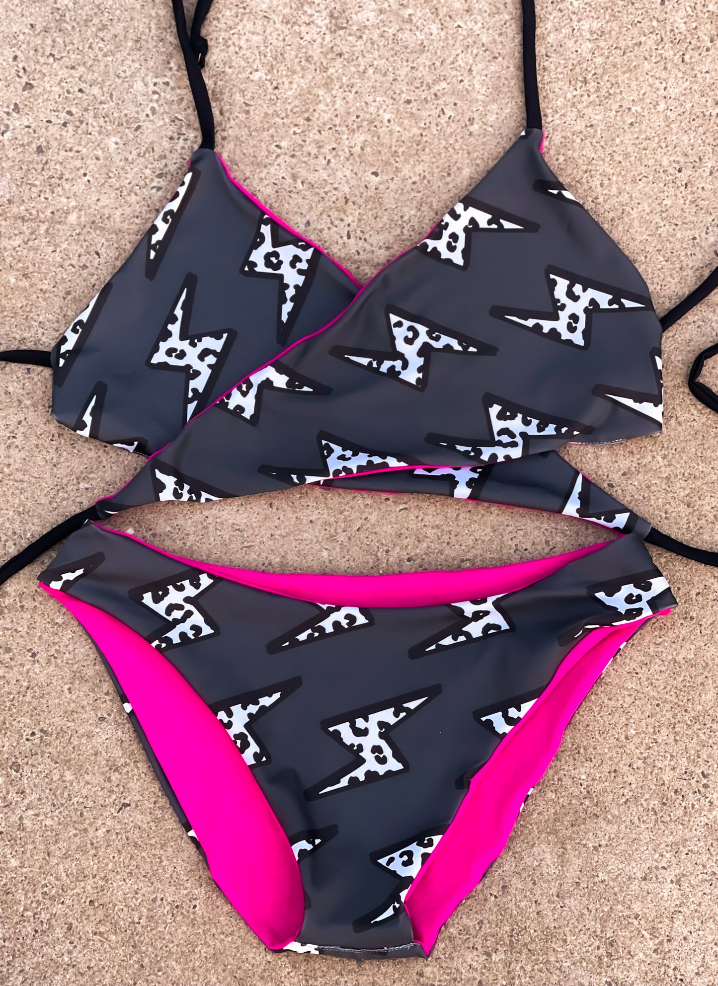 Lightning Bolt Leopard Swimsuit