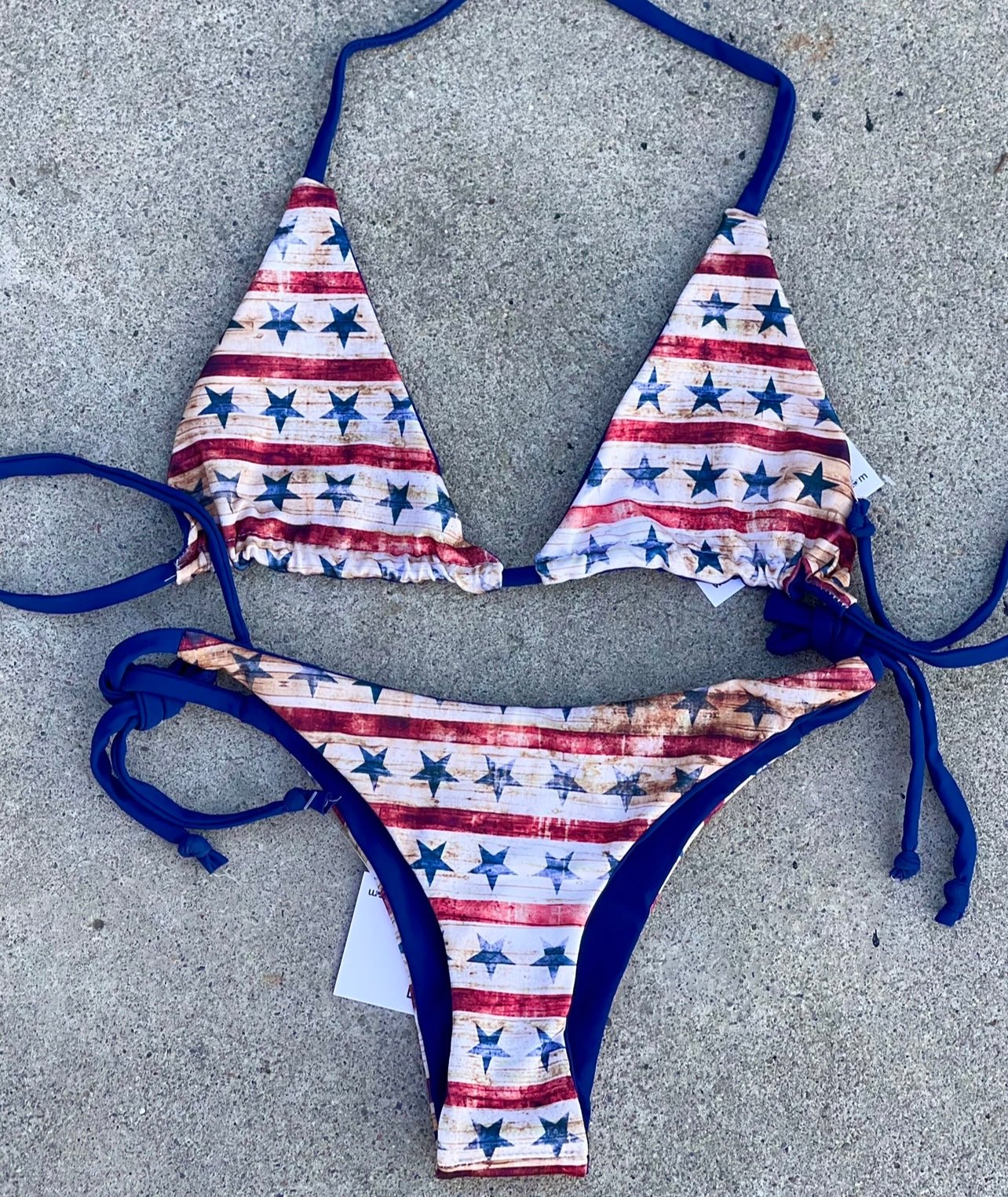 Rustic Stars and Stripes Swimsuit