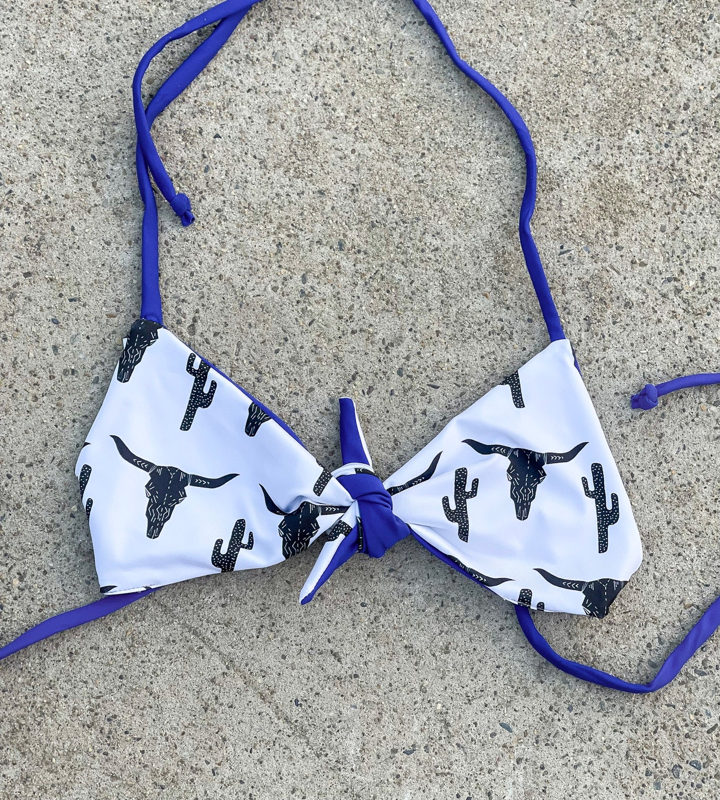 Cowskull Cactus Swimsuit Top