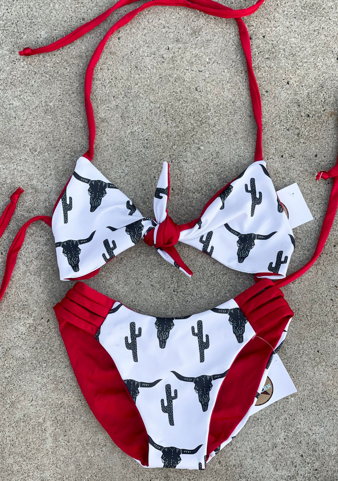Red Cowskull Swimsuit