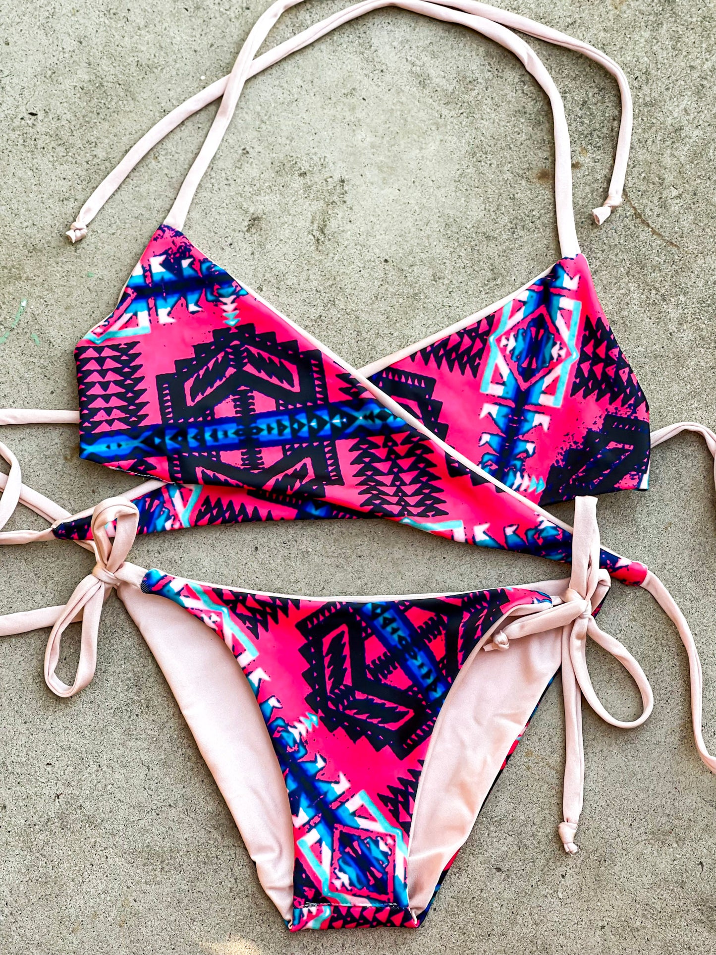Pink Aztec Swimsuit