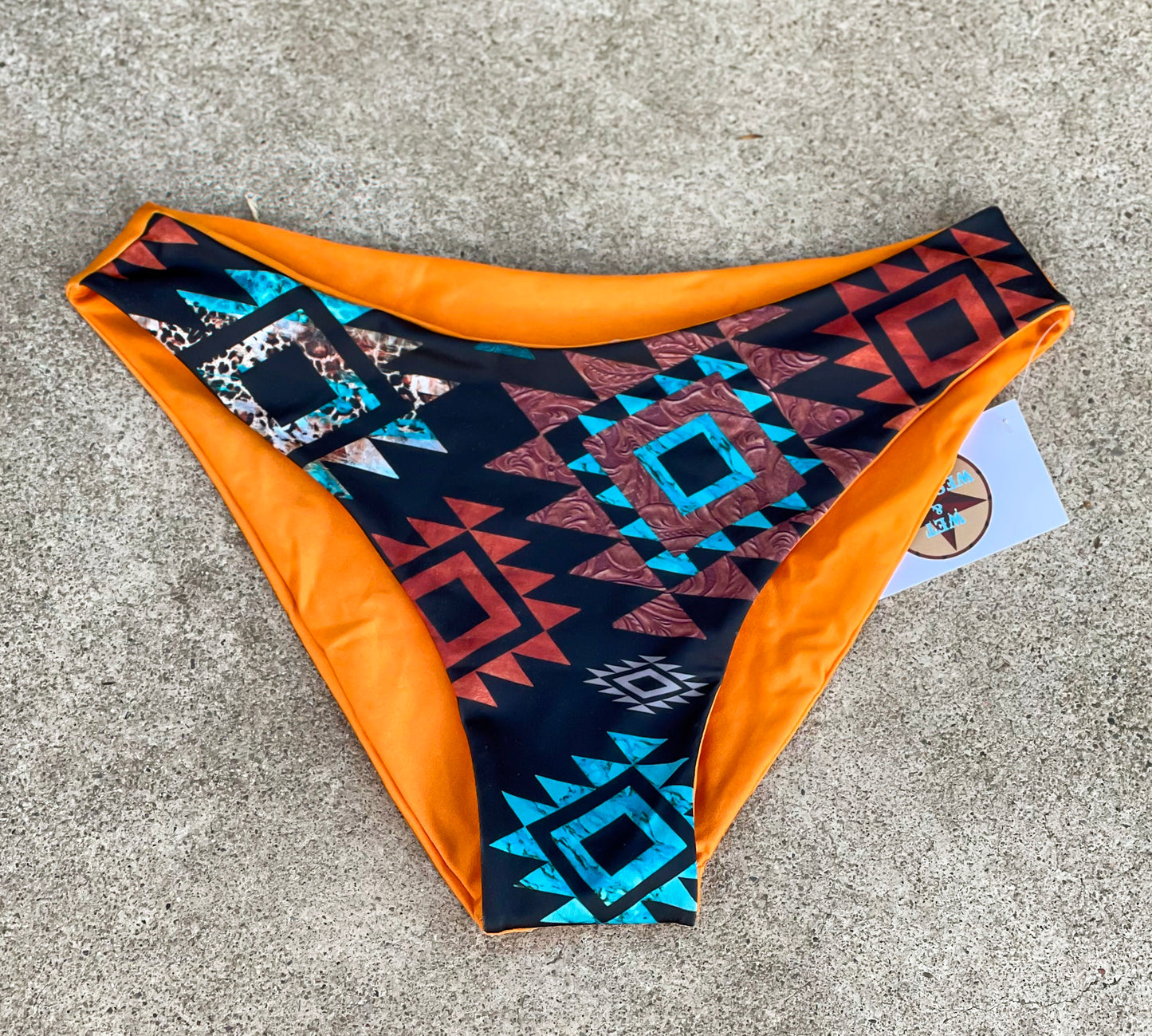 Orange Aztec Bottoms