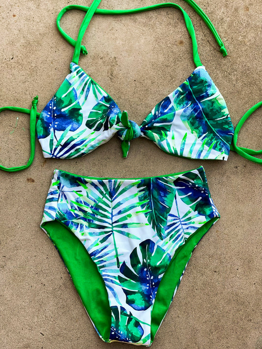 Tropical Highwaist Swimsuit