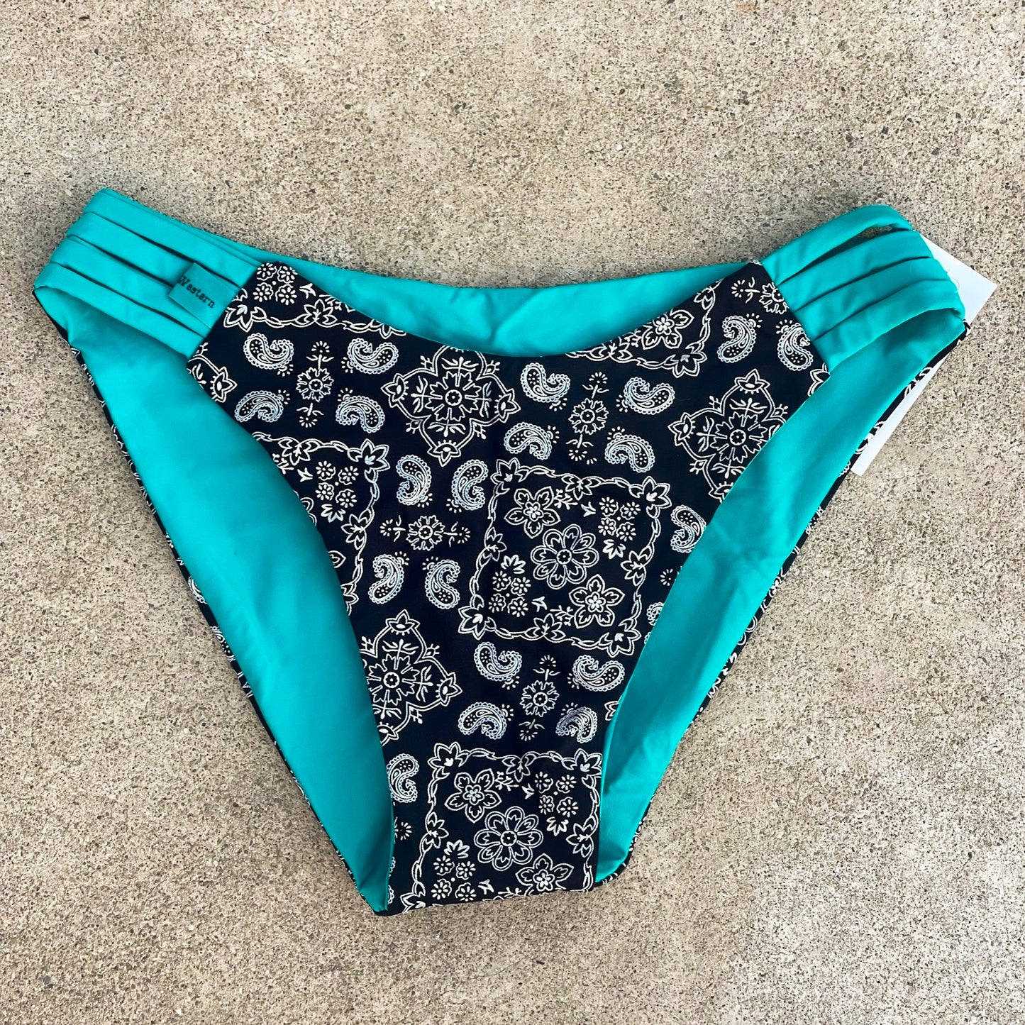 Turquoise Paisley Bottoms