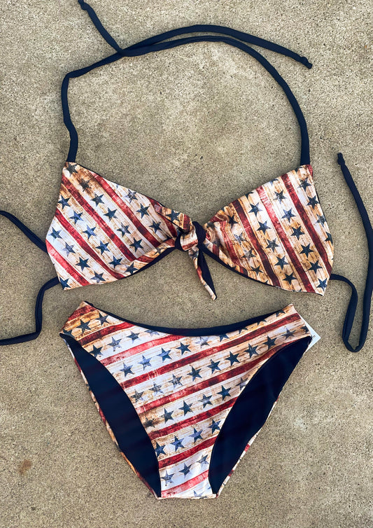 Rustic Stars and Stripes Swimsuit