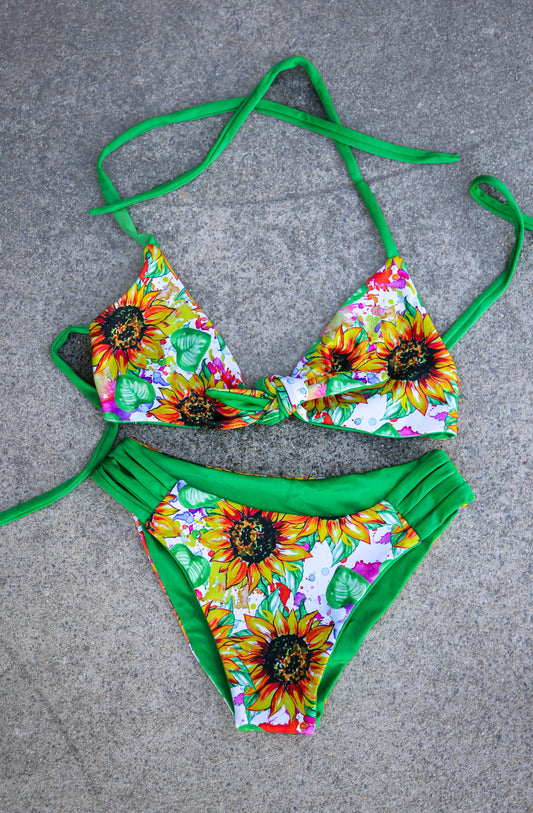 Neon Sunflower Swimsuit
