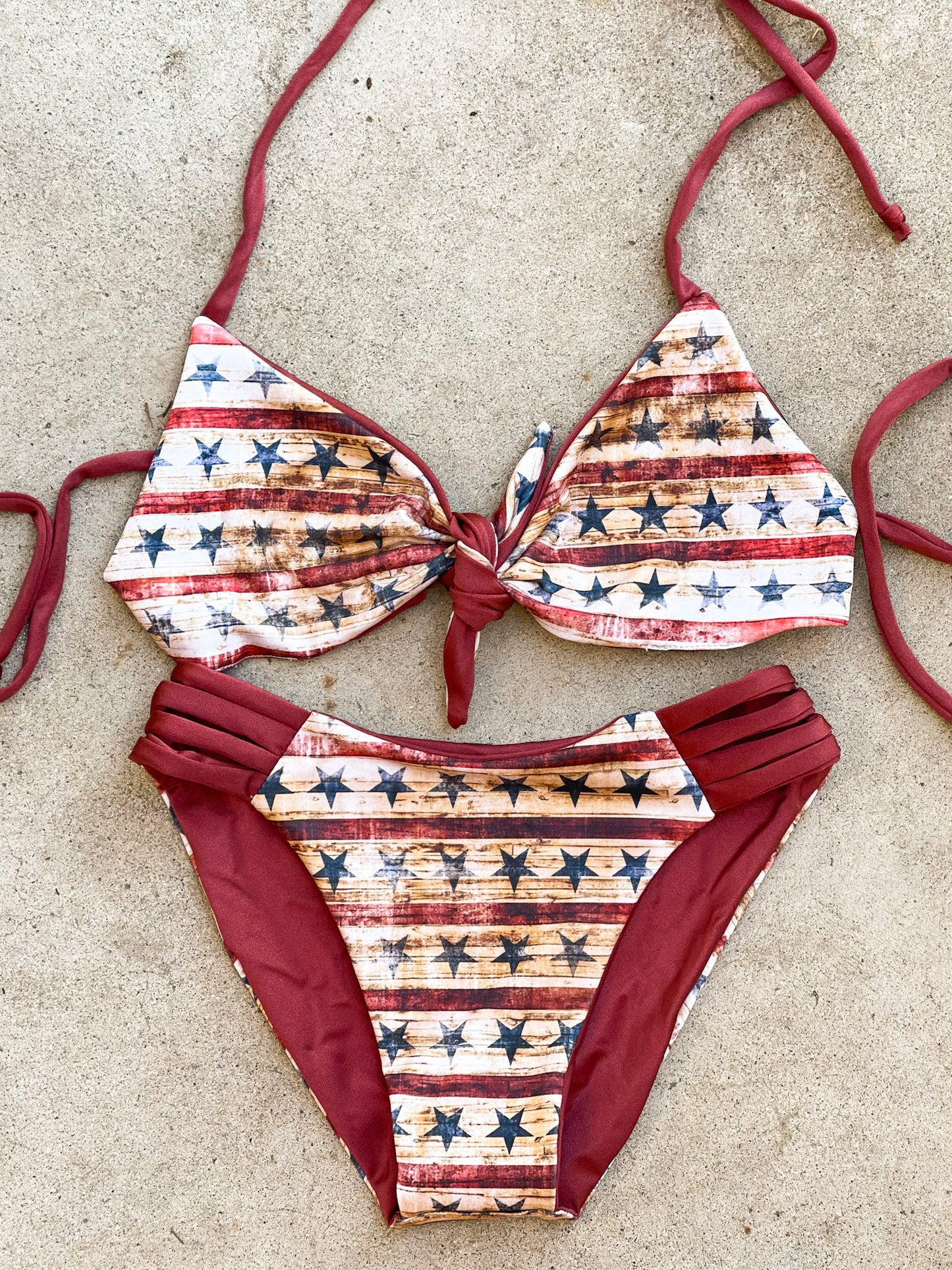 Rustic Stars and Stripes Swimsuit