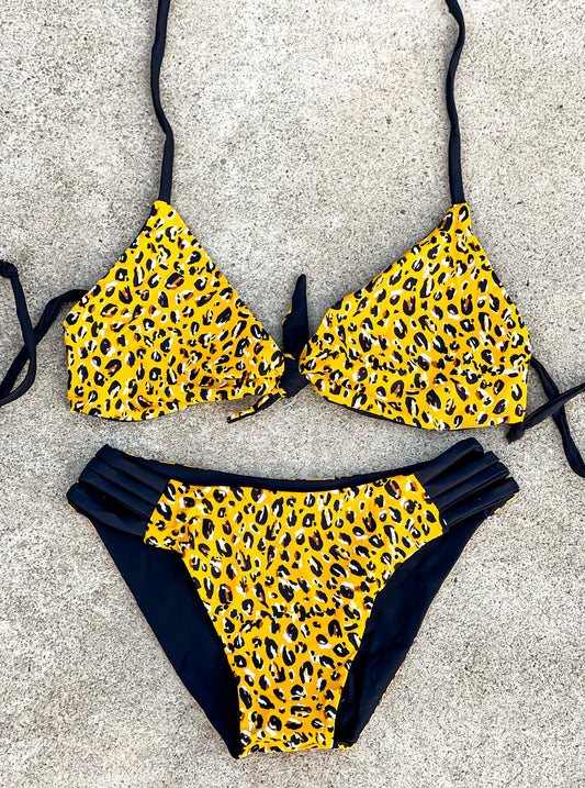 Mustard Cheetah Swimsuit