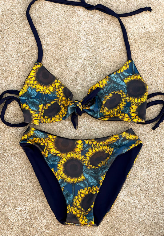 Vintage Sunflower Swimsuit