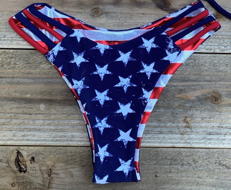 “Red, White and Blue” Flag Reversible Bottom