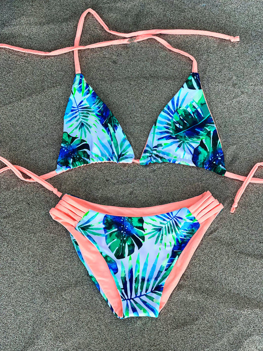 Tropical and Coral Bikini