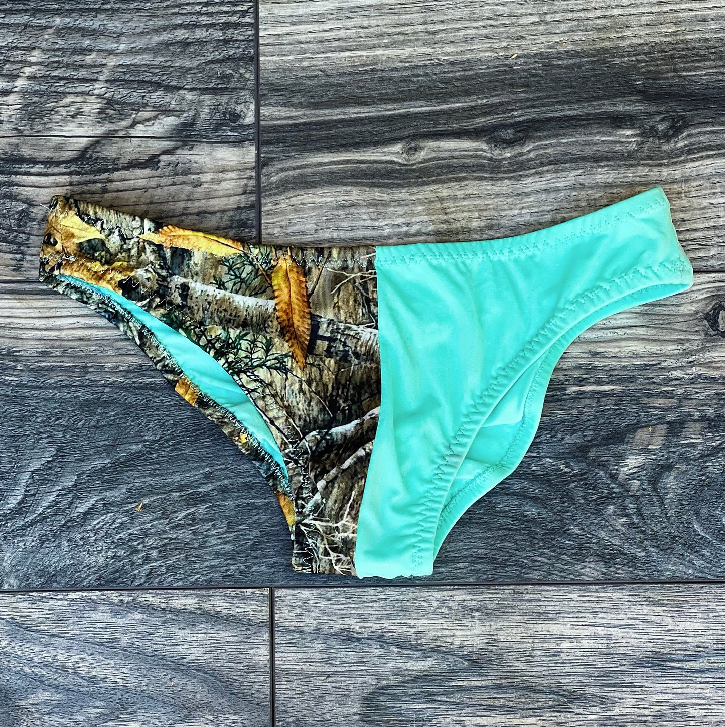 Camo and Turquoise Bottoms